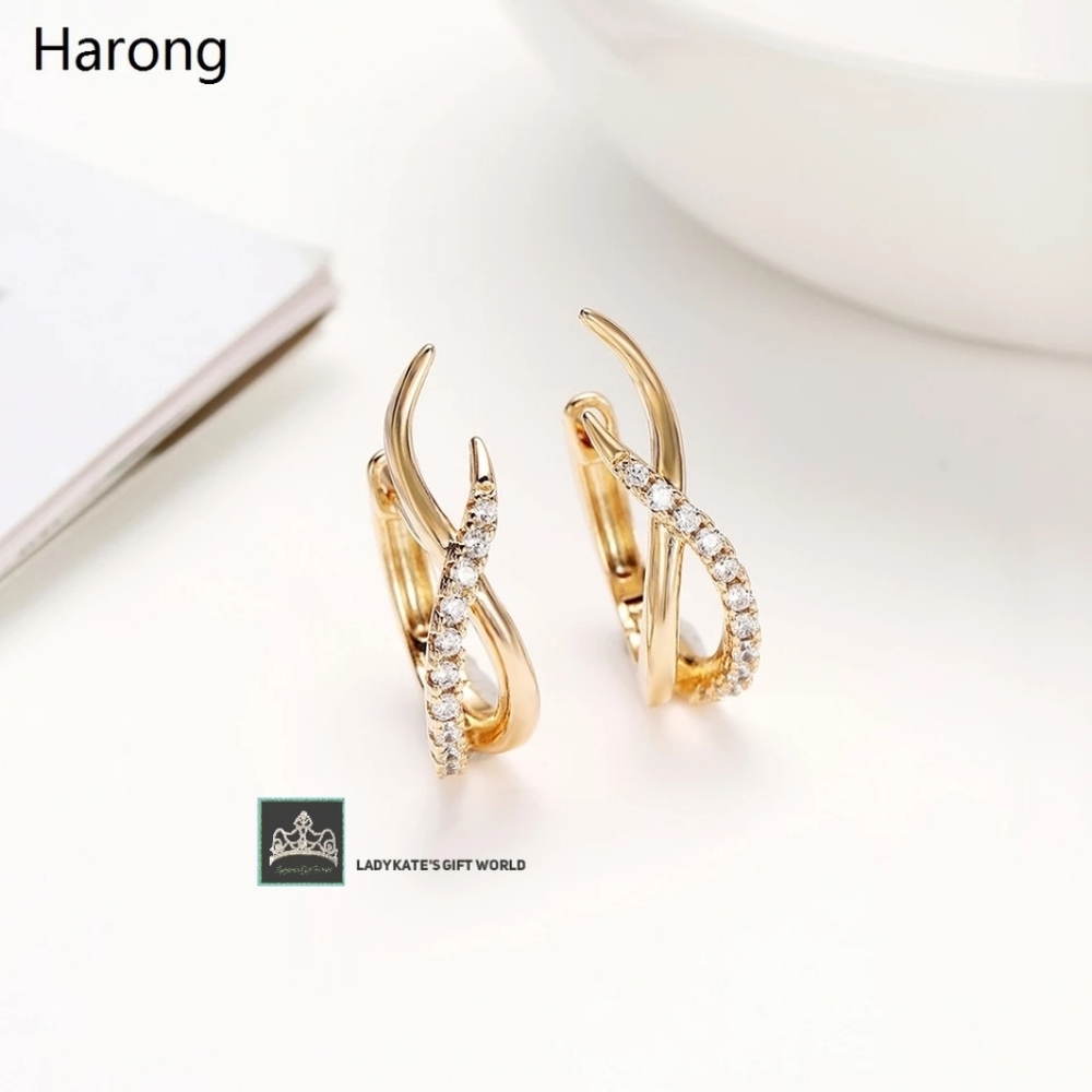 Aesthetician Copper Zircon Nobel Quality Earrings